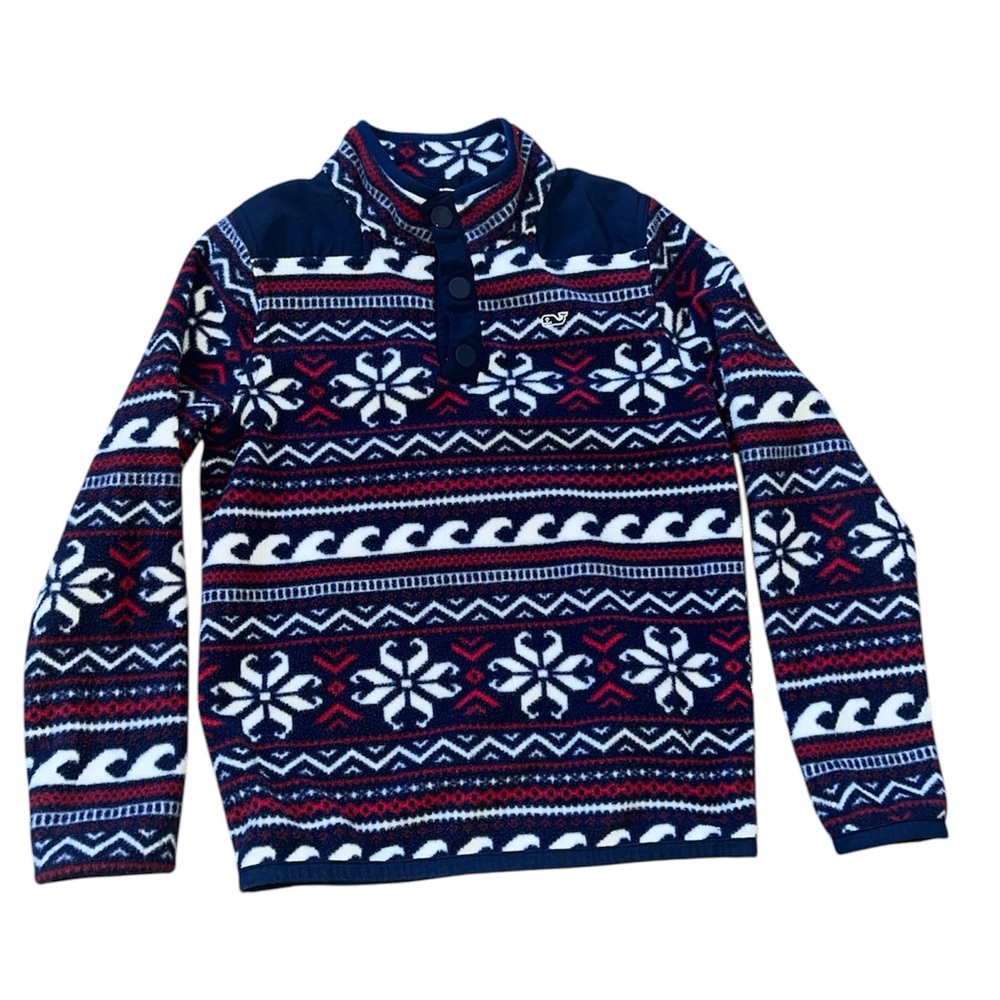 Vineyard Vines Kids Fleece Pullover | Size 7